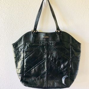 Calvin Klein Black Leather Tote